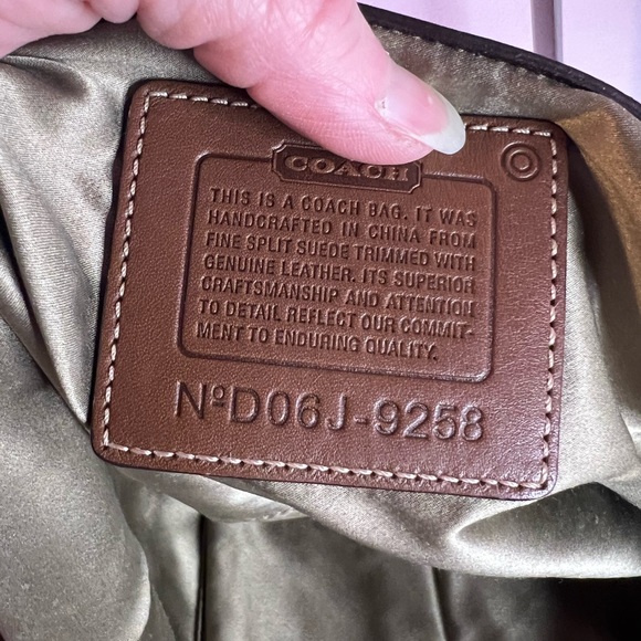 Coach Vintage Poppy For Peace Suede Tote Limited Edition - Picture 14 of 15